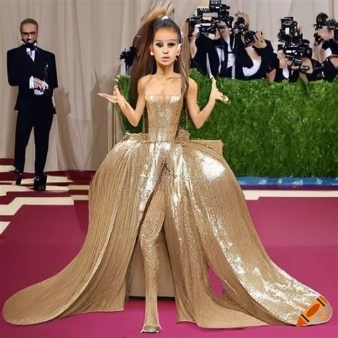 ariana grande gold versace dress|Ariana Grande Puts a Versace Twist on Summer’s Key Color.